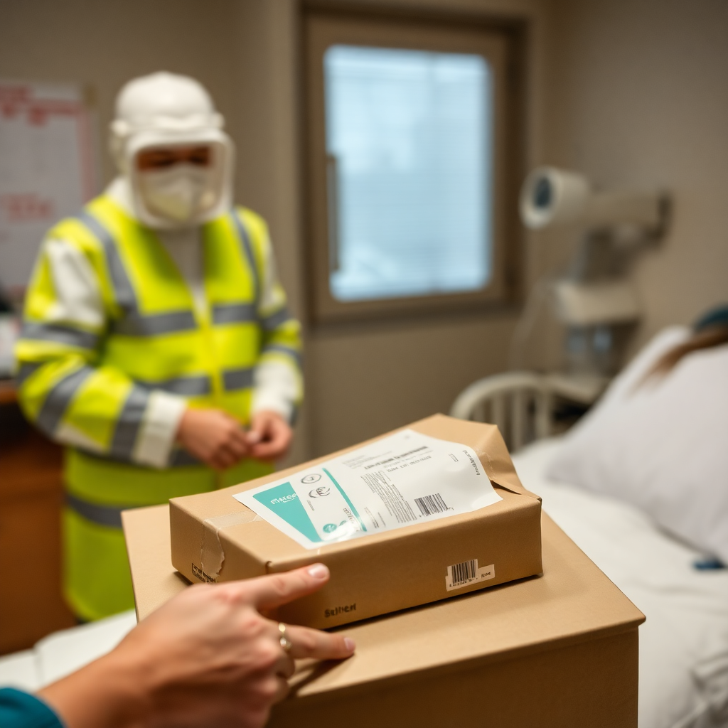 secure medication package being delivered to patient